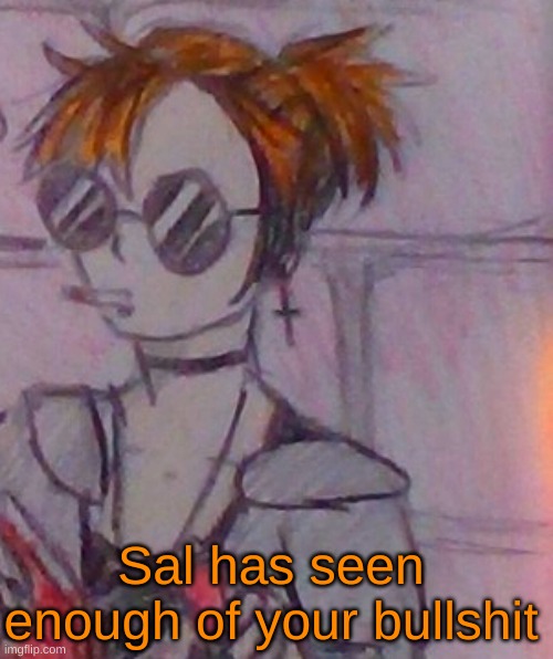 Sal has seen enough of your bullshit | made w/ Imgflip meme maker