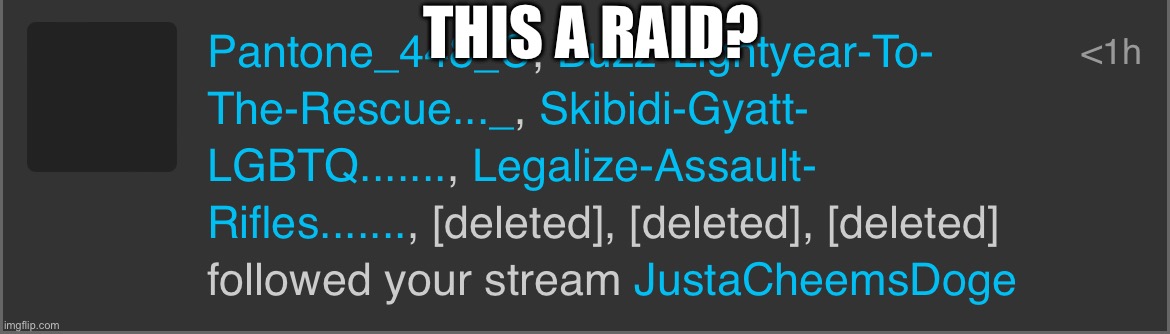 I think it’s a raid | THIS A RAID? | made w/ Imgflip meme maker
