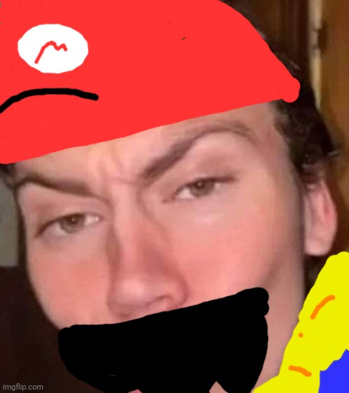 Mewing mario | image tagged in rizz | made w/ Imgflip meme maker