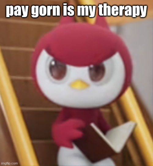 BOOK ❗️ | pay gorn is my therapy | image tagged in book,for the record i am not sammy | made w/ Imgflip meme maker