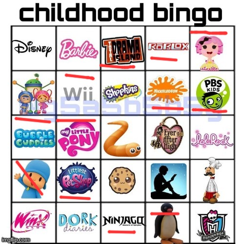 yes | image tagged in childhood bingo | made w/ Imgflip meme maker