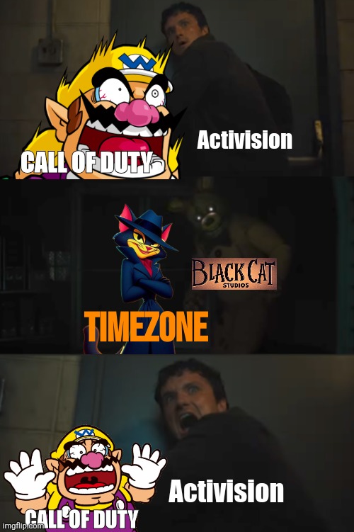 We all know TimeZone will be very likely do well. Considering it's a actually original idea. | Activision; CALL OF DUTY; TimeZone; Activision; CALL OF DUTY | image tagged in timezone,game,movie,fnaf,cod,memes | made w/ Imgflip meme maker
