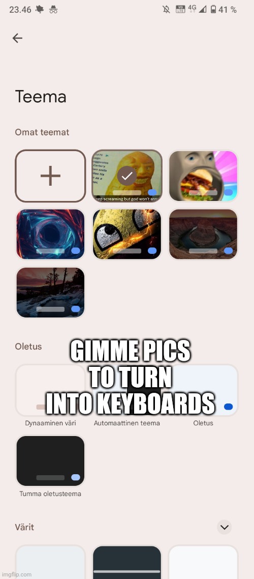 GIMME PICS TO TURN INTO KEYBOARDS | made w/ Imgflip meme maker
