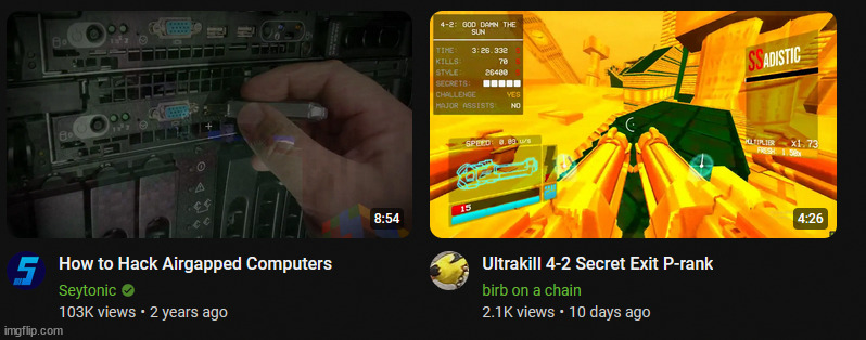 my personality summed up in 2 yt thumbnails | made w/ Imgflip meme maker