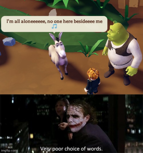 Shrek Swamp Tycoon Fail | image tagged in very poor choice of words,shrek,roblox meme,swamp | made w/ Imgflip meme maker