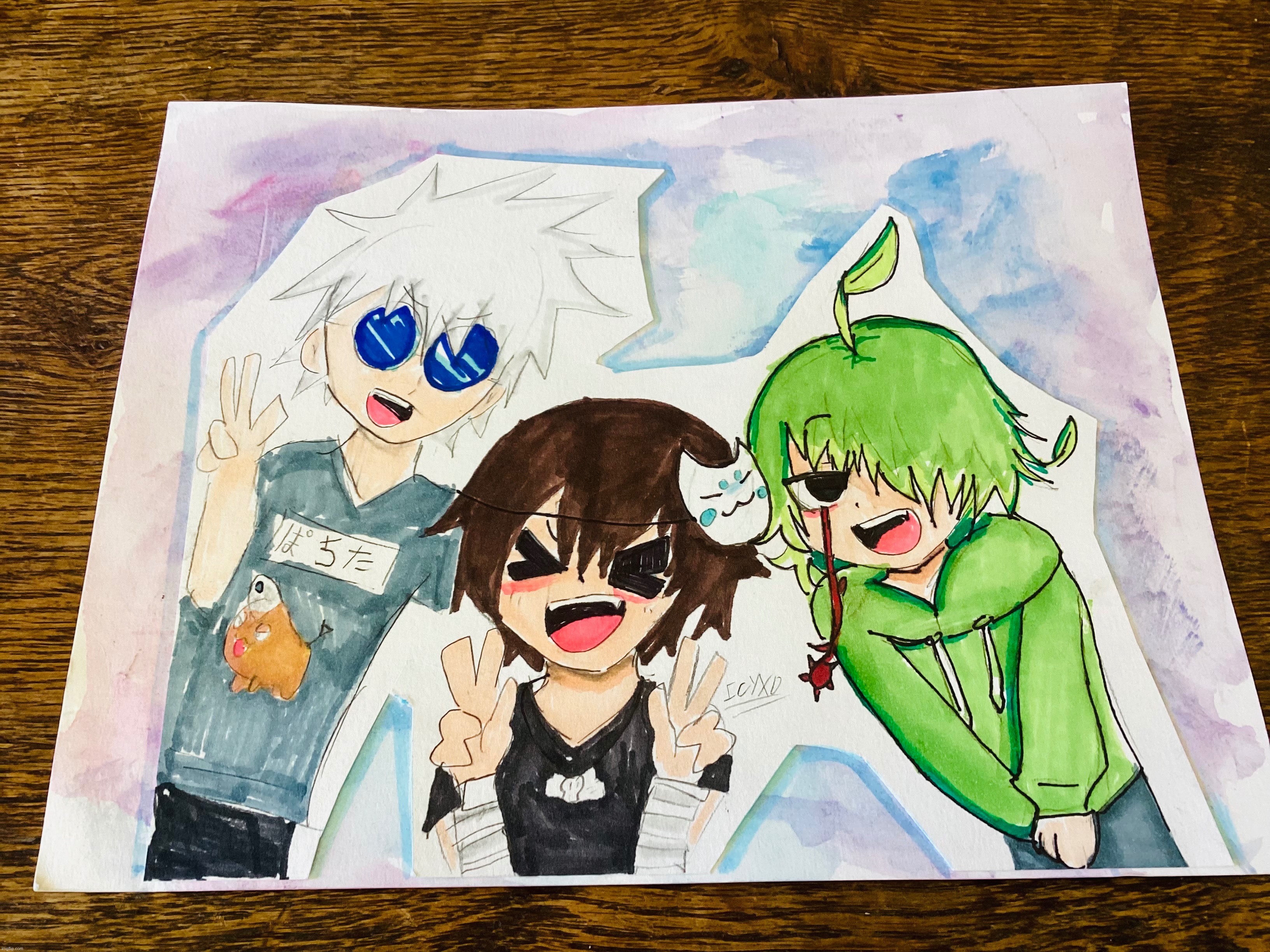 I drew my two husbands:) | made w/ Imgflip meme maker