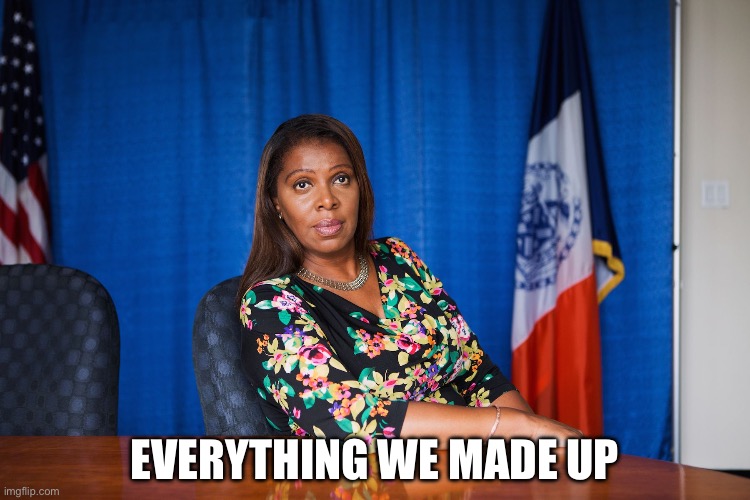 Letitia James | EVERYTHING WE MADE UP | image tagged in letitia james | made w/ Imgflip meme maker