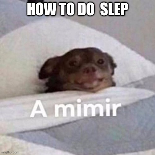 Mimir | HOW TO DO  SLEP | image tagged in mimir | made w/ Imgflip meme maker