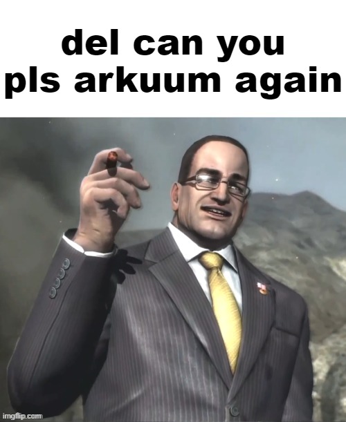 The fog is coming on April 8th, 2024. | del can you pls arkuum again | image tagged in the fog is coming on april 8th 2024 | made w/ Imgflip meme maker