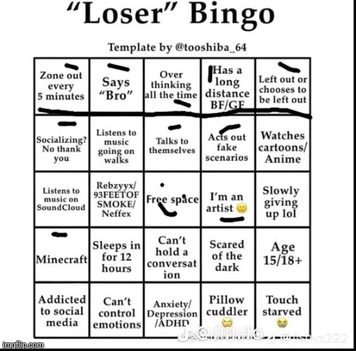 Another one | image tagged in loser bingo,memes,funny,bingo | made w/ Imgflip meme maker