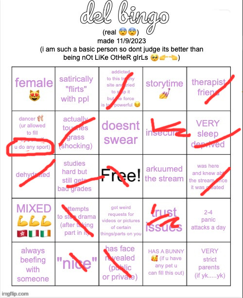 del bingo (real) | image tagged in del bingo real | made w/ Imgflip meme maker