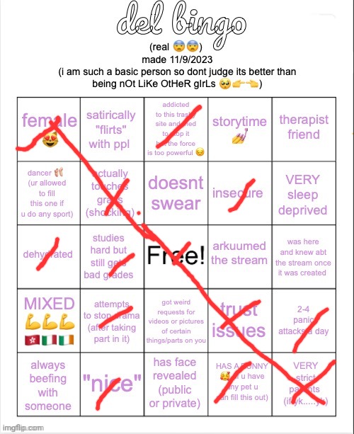 del bingo (real) | image tagged in del bingo real | made w/ Imgflip meme maker