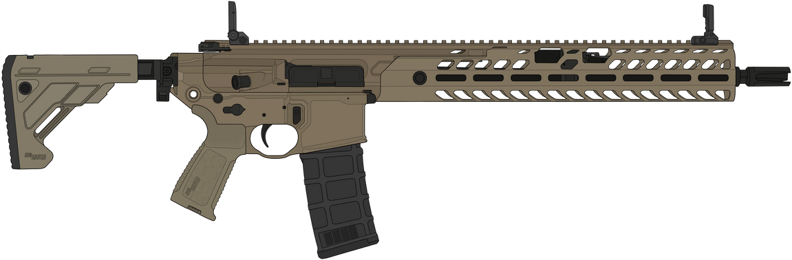 High Quality SIG MCX Virtus (Tan) Blank Meme Template