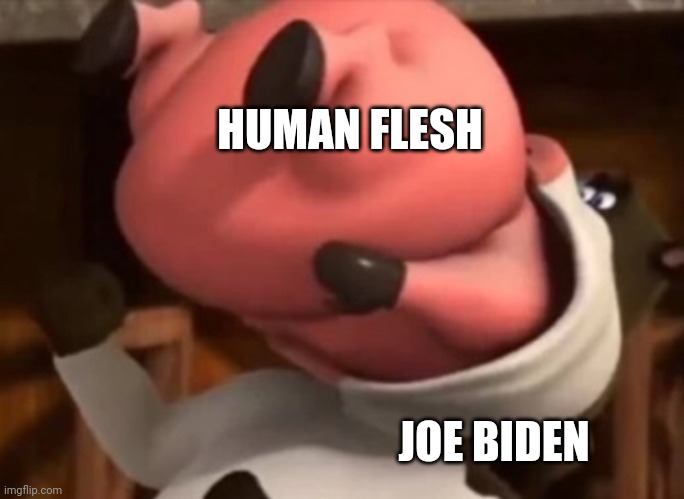 ;3 | HUMAN FLESH; JOE BIDEN | made w/ Imgflip meme maker
