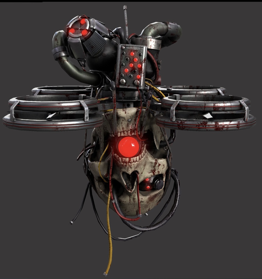 Skull merchant drone Blank Meme Template