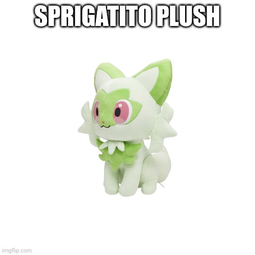 Sprigatito Plush | SPRIGATITO PLUSH | image tagged in sprigatito plush | made w/ Imgflip meme maker