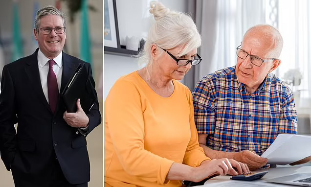 Starmer pensioners Blank Meme Template