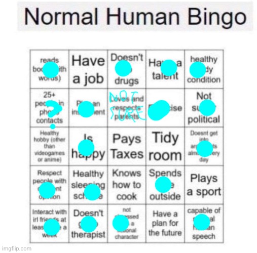 I was THIS CLOSE to getting a bingo… | image tagged in normal human bingo,bingo,fresh memes | made w/ Imgflip meme maker