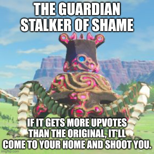 The guardian Stalker of shame Blank Meme Template