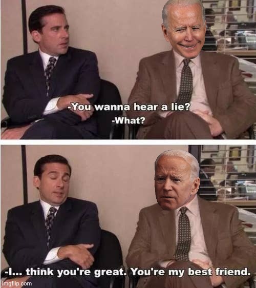 America to Joe and Democrats | image tagged in michael scott,joe biden | made w/ Imgflip meme maker