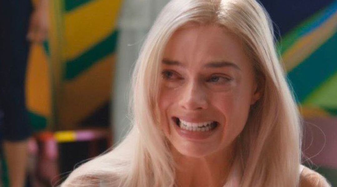 Crying barbie margot robbie Blank Meme Template