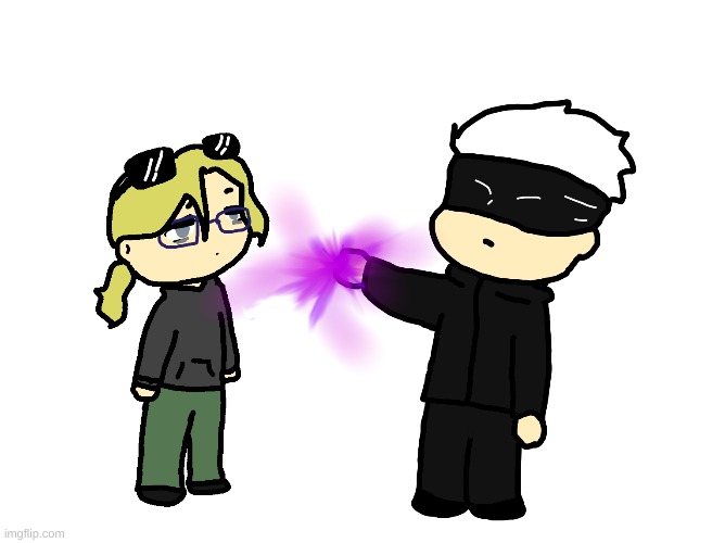 Gojo is making me go bye bye | made w/ Imgflip meme maker