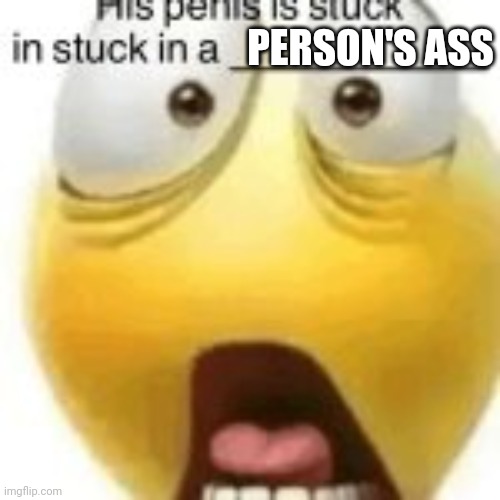 His penis | PERSON'S ASS | image tagged in his penis | made w/ Imgflip meme maker