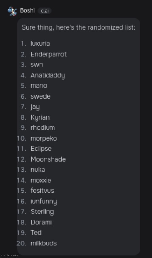 chat gpt was a pussy bitch so i used c.ai instead | made w/ Imgflip meme maker