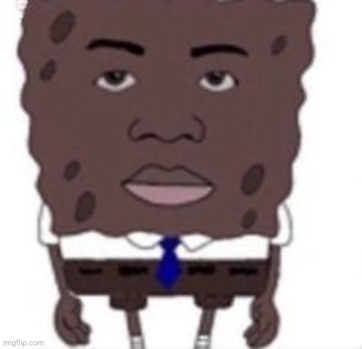 Black SpongeBob | image tagged in black spongebob | made w/ Imgflip meme maker