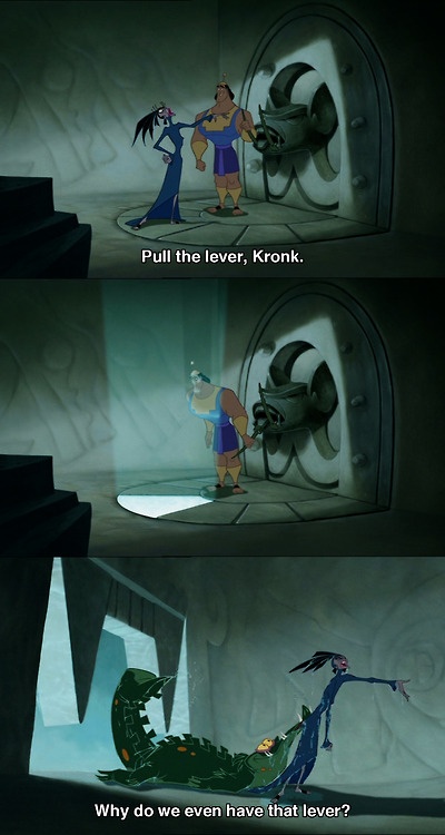 Pull the Lever, Kronk Blank Meme Template