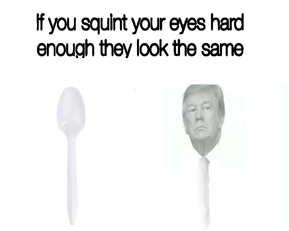 High Quality white spoon meme Blank Meme Template