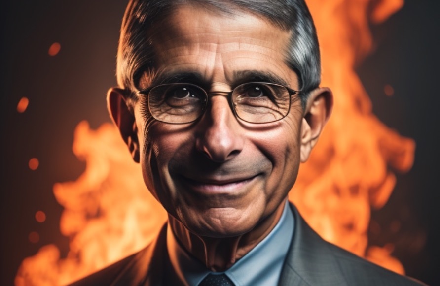 High Quality Fauci, burn in hell Blank Meme Template