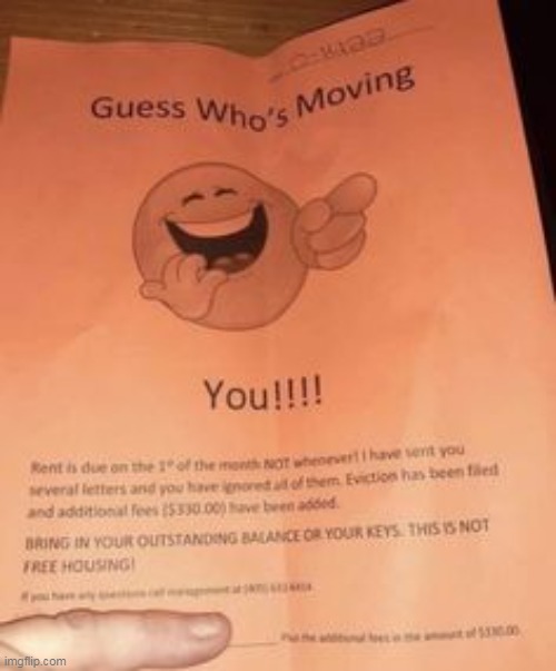 look at what my landlord sent me bruh | made w/ Imgflip meme maker