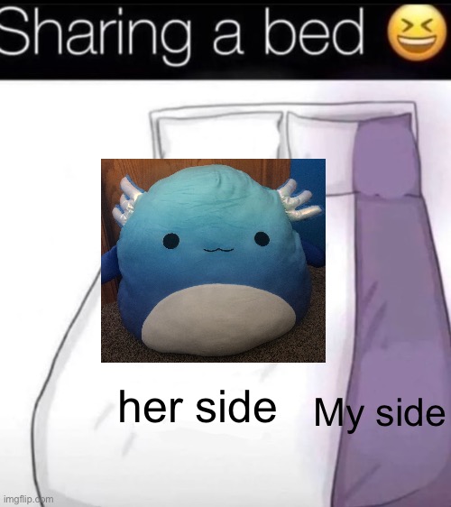 fat fuck | My side; her side | made w/ Imgflip meme maker
