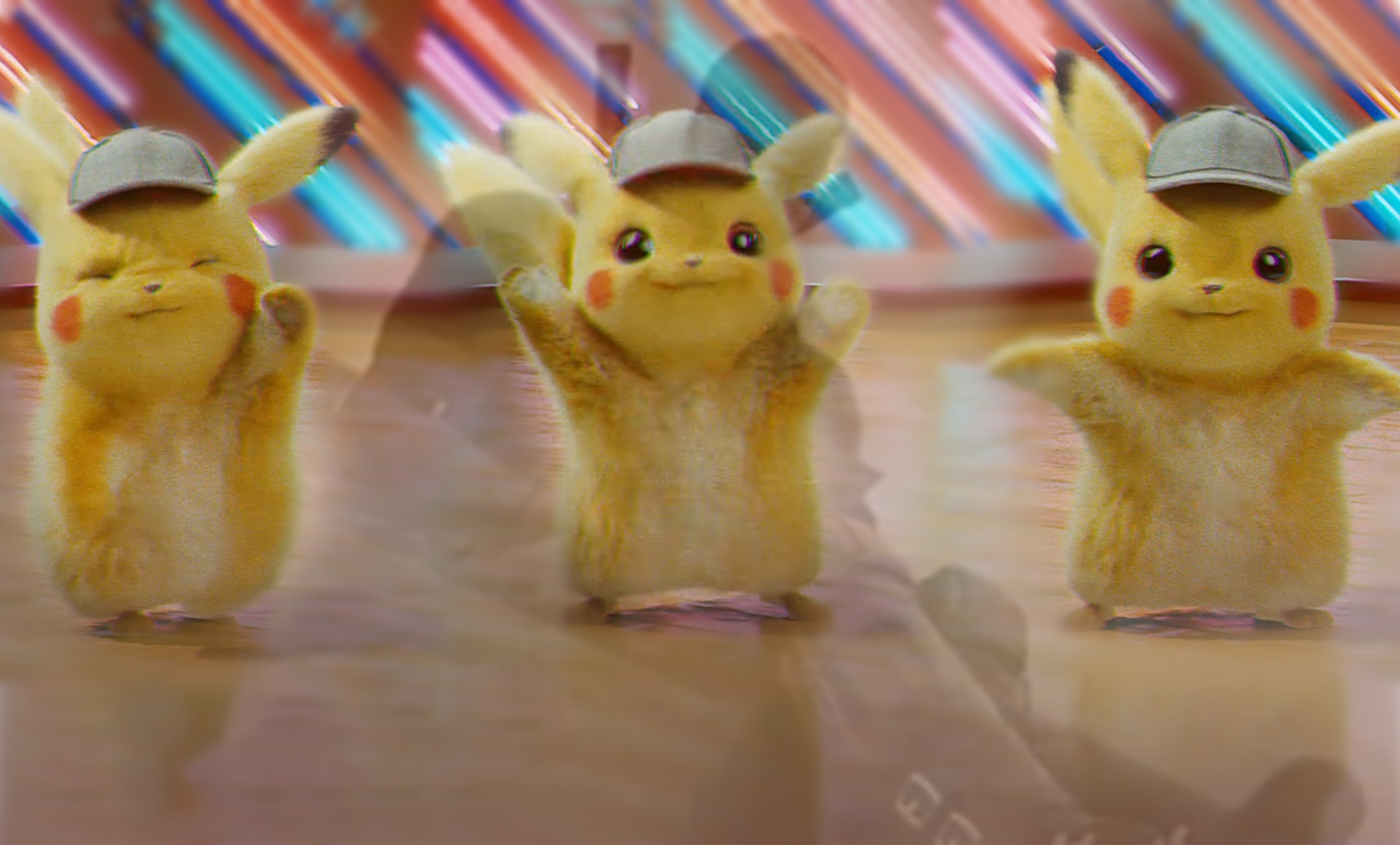 pikachu dancing Blank Meme Template