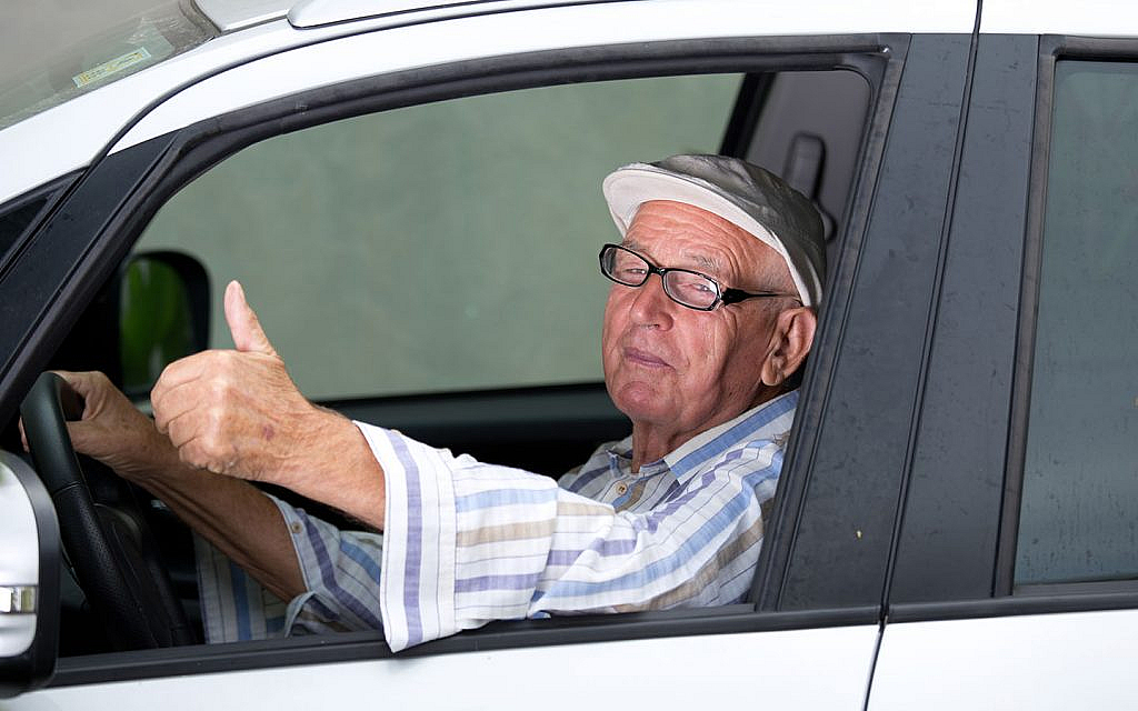 Old Man Driving Blank Meme Template