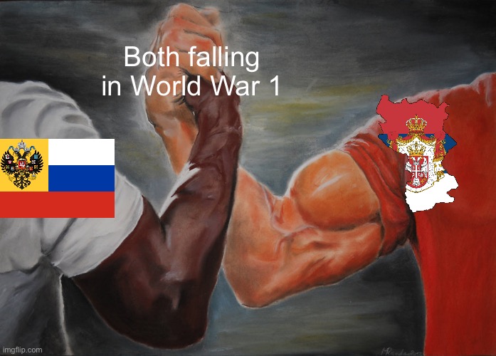 Epic Handshake | Both falling in World War 1 | image tagged in memes,epic handshake | made w/ Imgflip meme maker