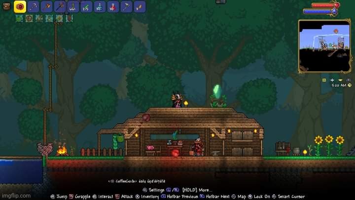 Doing a Yoyo Master Subclass Playthrough w/ @UnknitSix | image tagged in terraria,gaming,video games,nintendo switch,screenshot,multiplayer | made w/ Imgflip meme maker