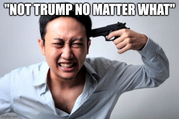 No matter what | "NOT TRUMP NO MATTER WHAT" | image tagged in kamikaze | made w/ Imgflip meme maker