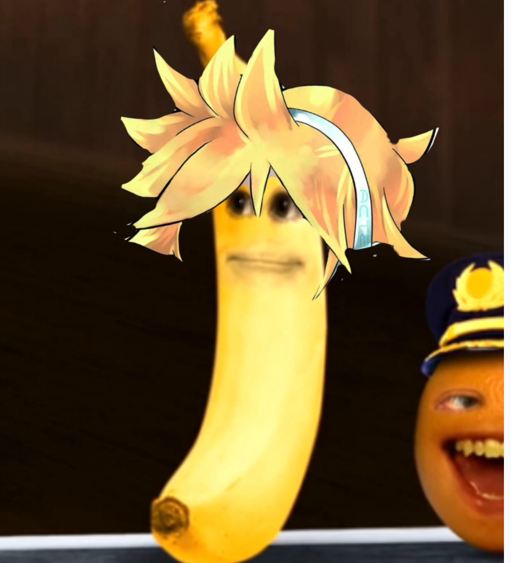 High Quality Banana Len Blank Meme Template