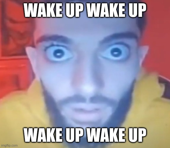 Wake up Wake up Wake up Wake up | WAKE UP WAKE UP WAKE UP WAKE UP | image tagged in wake up wake up wake up wake up | made w/ Imgflip meme maker