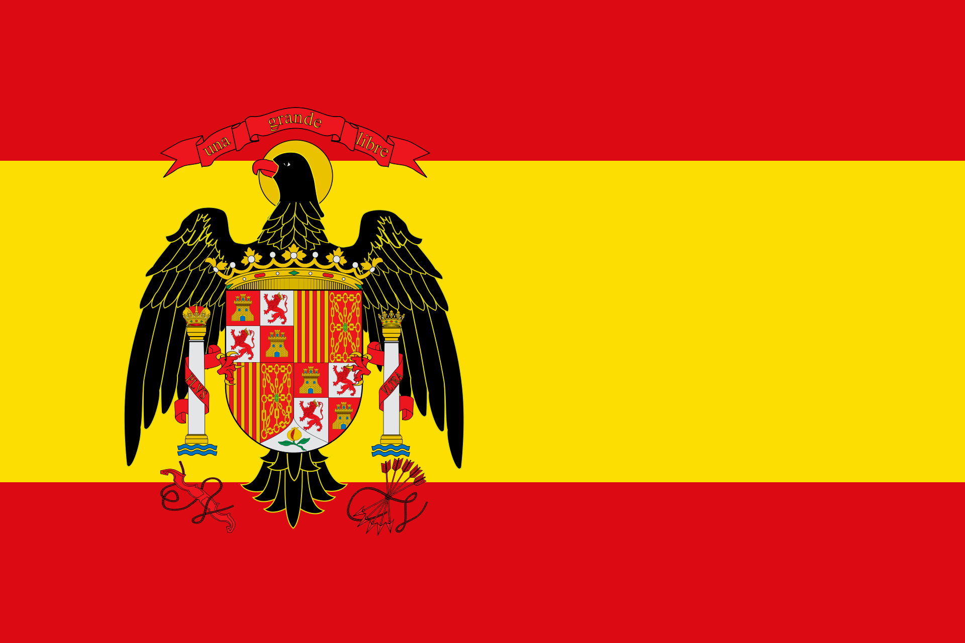 High Quality Flag of Spanish transition to democracy Blank Meme Template