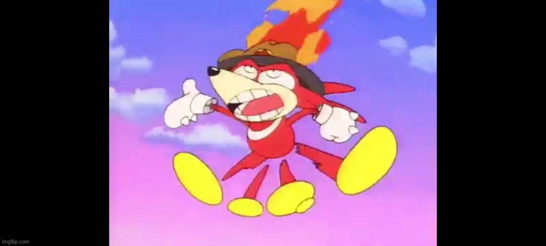 Caption this | image tagged in knuckles hat on fire | made w/ Imgflip meme maker