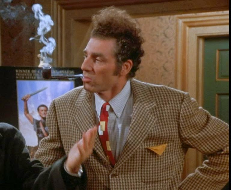 Kramer with pipe Blank Meme Template