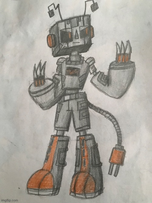 Zerobot’s claws (art) | image tagged in zerobot | made w/ Imgflip meme maker