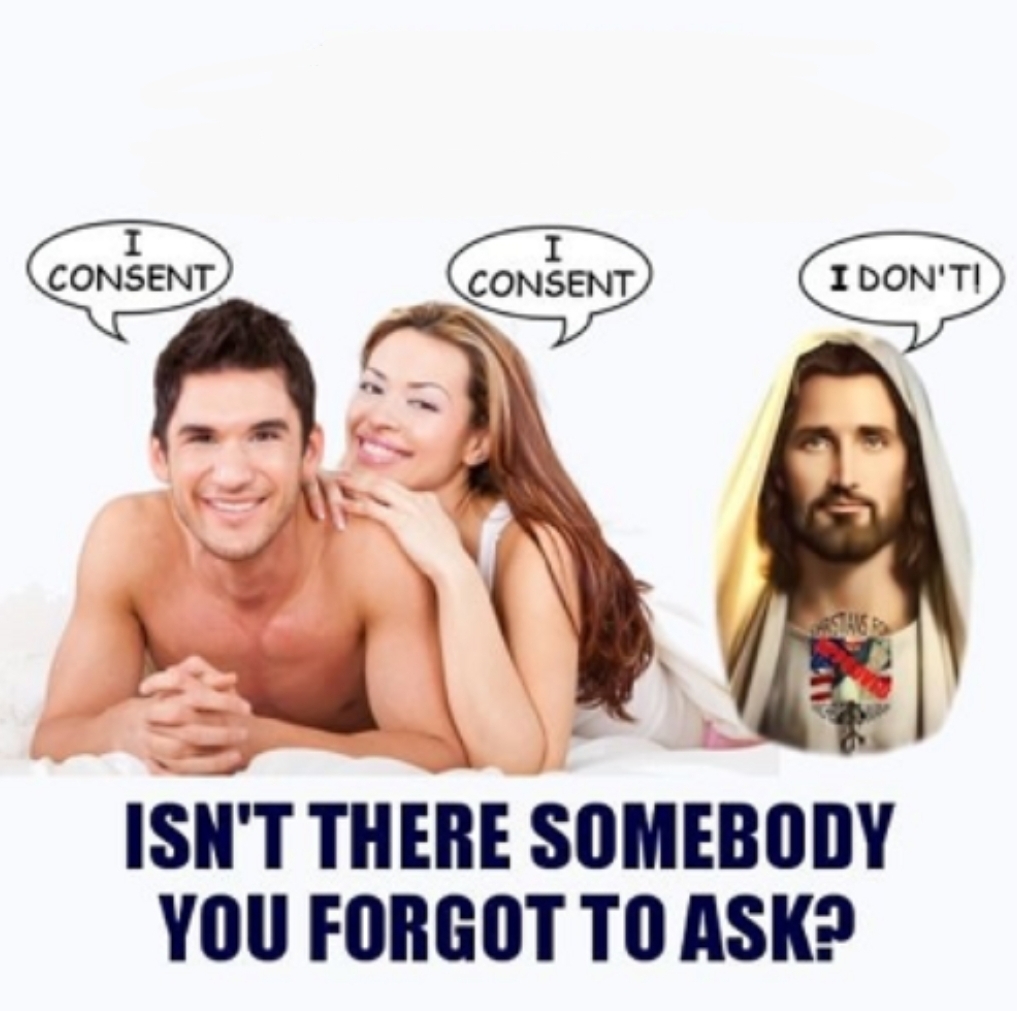 High Quality Consent jesus blank top Blank Meme Template