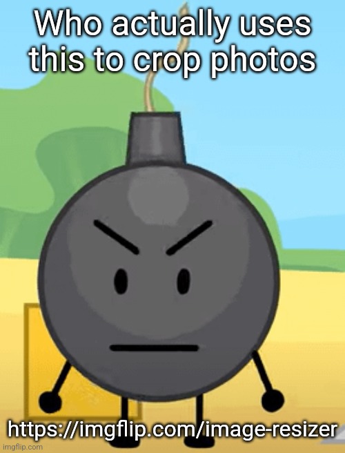 Why is bro angy like that | Who actually uses this to crop photos; https://imgflip.com/image-resizer | image tagged in why is bro angy like that | made w/ Imgflip meme maker