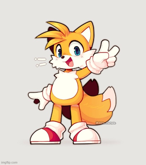 Here's a awesomely cute tails fanart drawn by a furry on DA (Art credit ...