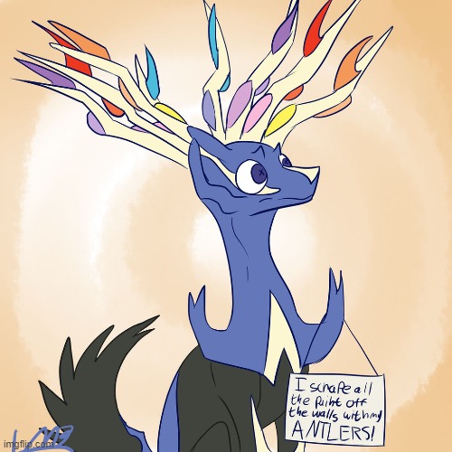 poor xerneas. | image tagged in pokemon | made w/ Imgflip meme maker