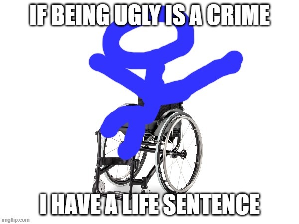 My third template | IF BEING UGLY IS A CRIME; I HAVE A LIFE SENTENCE | image tagged in my third template | made w/ Imgflip meme maker